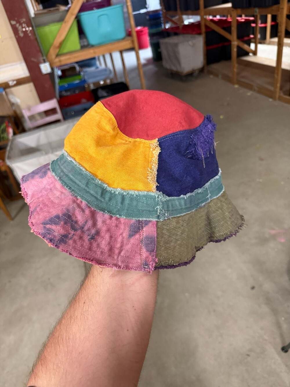 Davidson Studio Multicolor Patchwork Bucket Hat - Picture 3 of 6